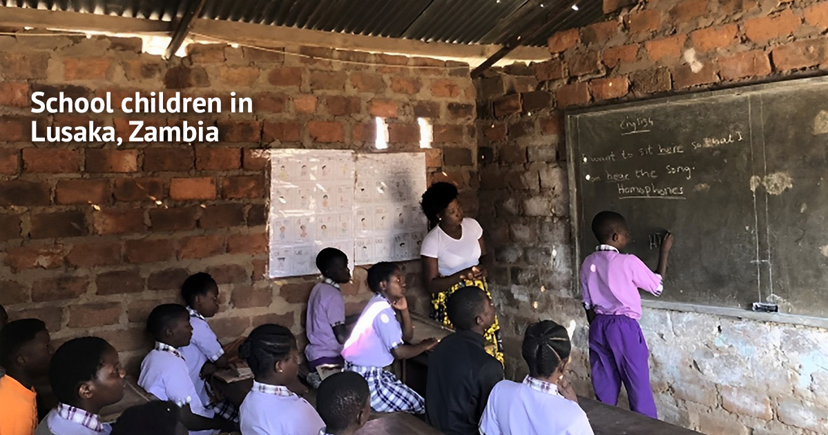 Classroom in Lusaka, Zambia