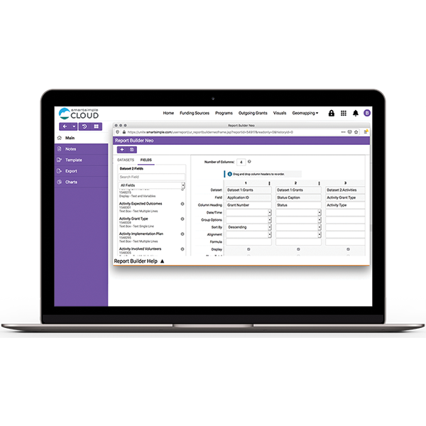 Report Builder Neo in SmartSimple Cloud