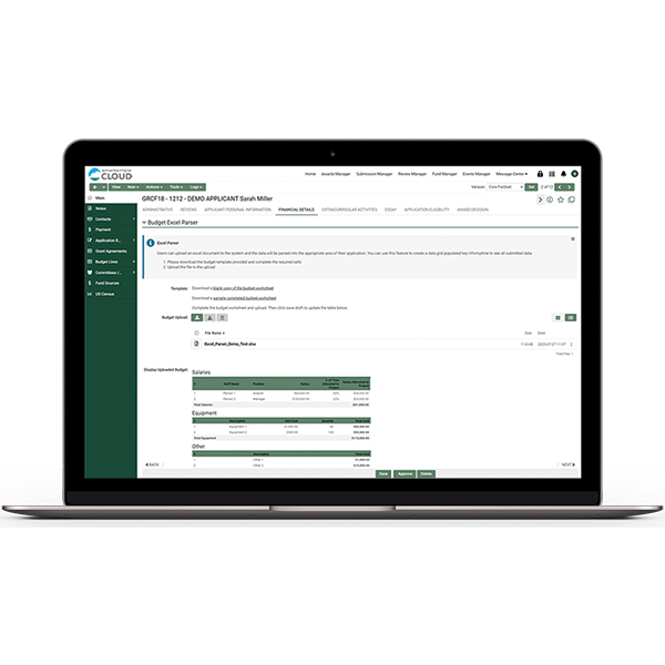 Budget Excel Parser