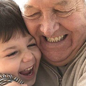 Grandfather and grandson 