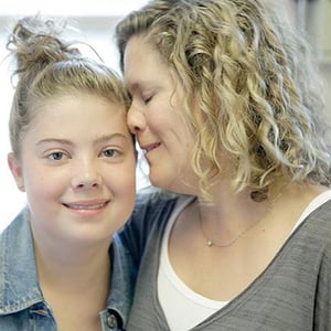 Photo of mother and daughter - SmartSimple and SickKids Foundation