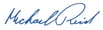Mike Reid's signature