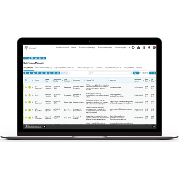 Discover Submission Manager