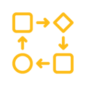 Flow chart icon