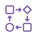 Flow chart icon