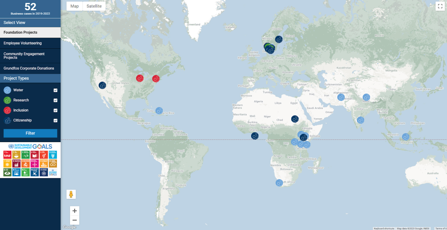 Public Map Visualization screen shot