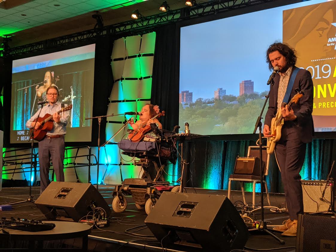 Gaelynn Lea performing a powerful song about the fight for inclusion in the arts and society.