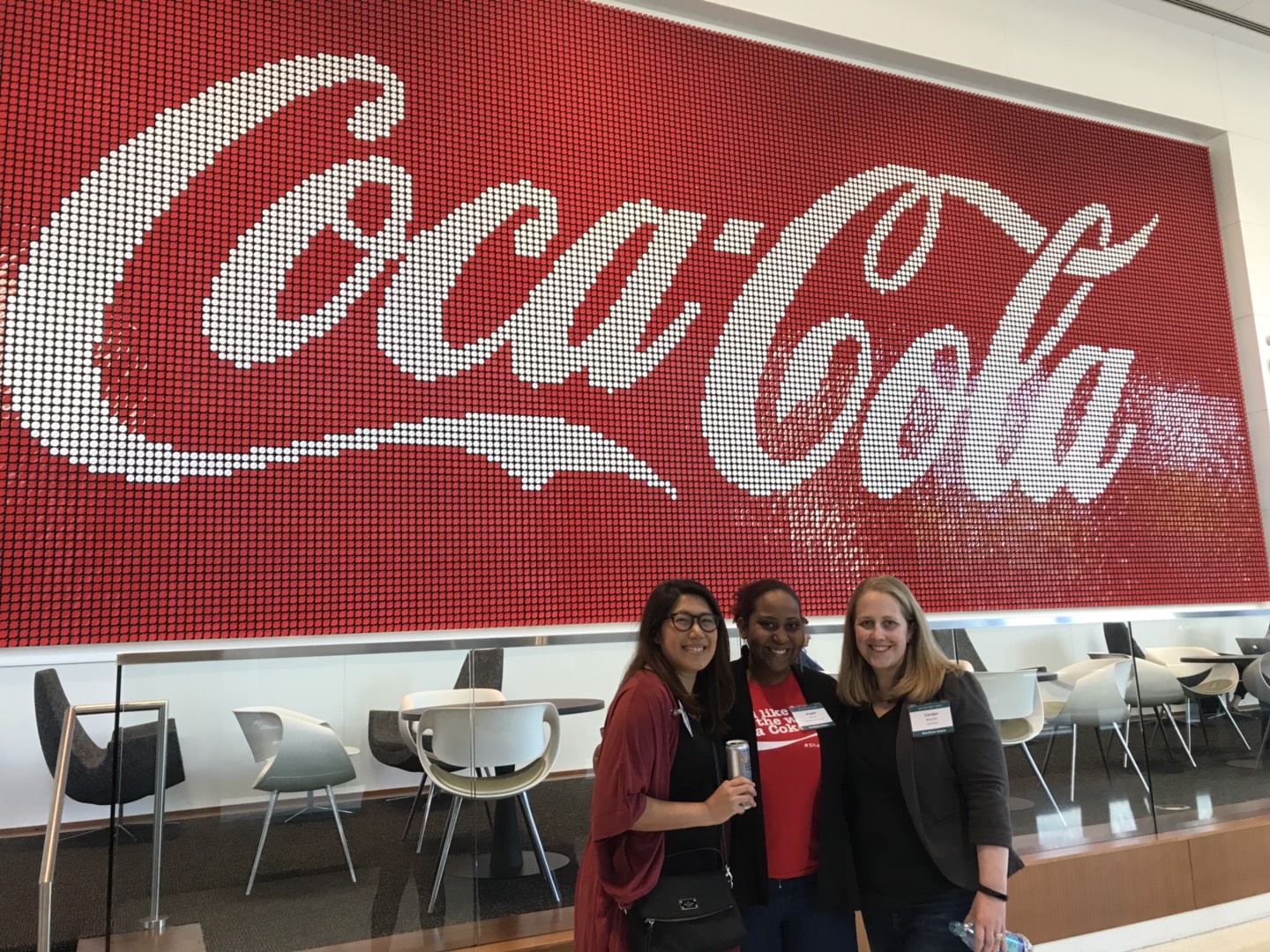 L-R Claudine Ting, Marketing Specialist for Client Sucess at SmartSimple, Angela Randle, Grant Administrator for the Coca-Cola Company Carolyn Bringman, Regional Manager for SmartSimple