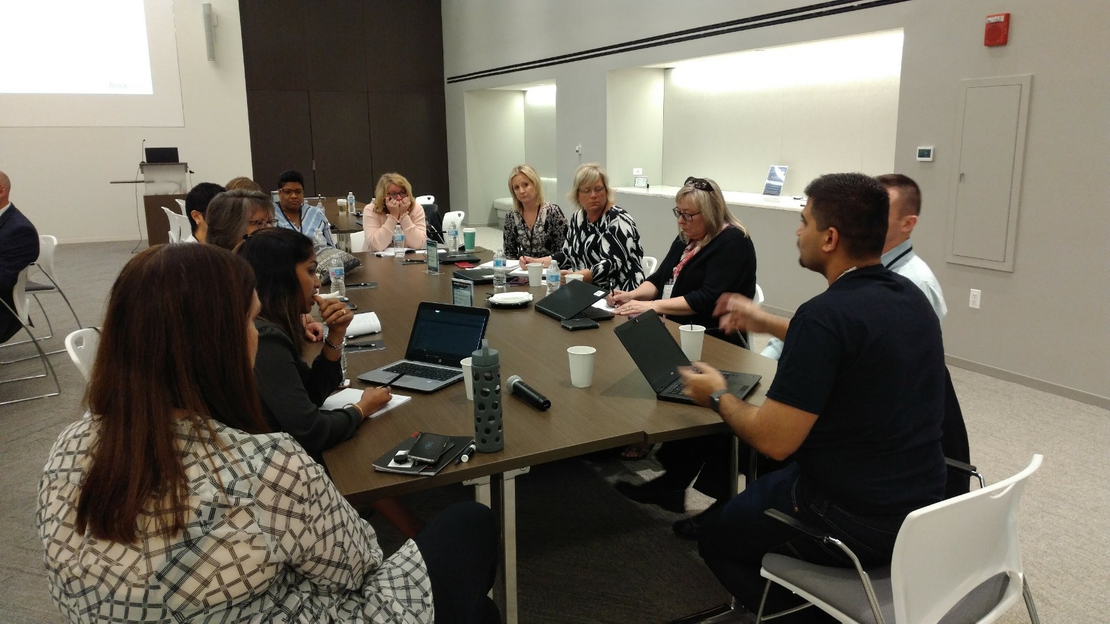 SmartSimple's Technical Account Advisor, Arjun Hiranandani leading a breakout session. Photo by Todd Lapin, Director of Strategic Accounts