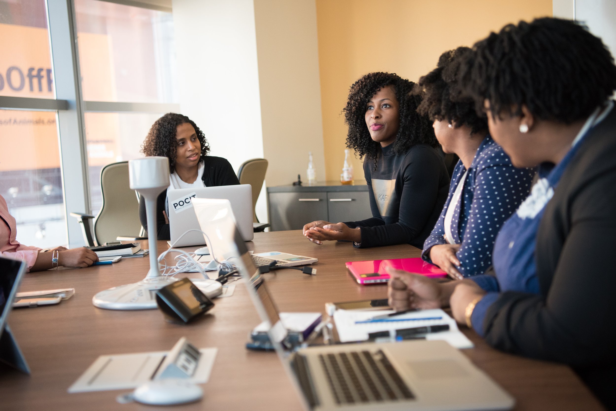  Women in business meeting. Photo by Christina Morillo 