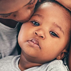 Toddler and mother