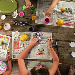 Children painting