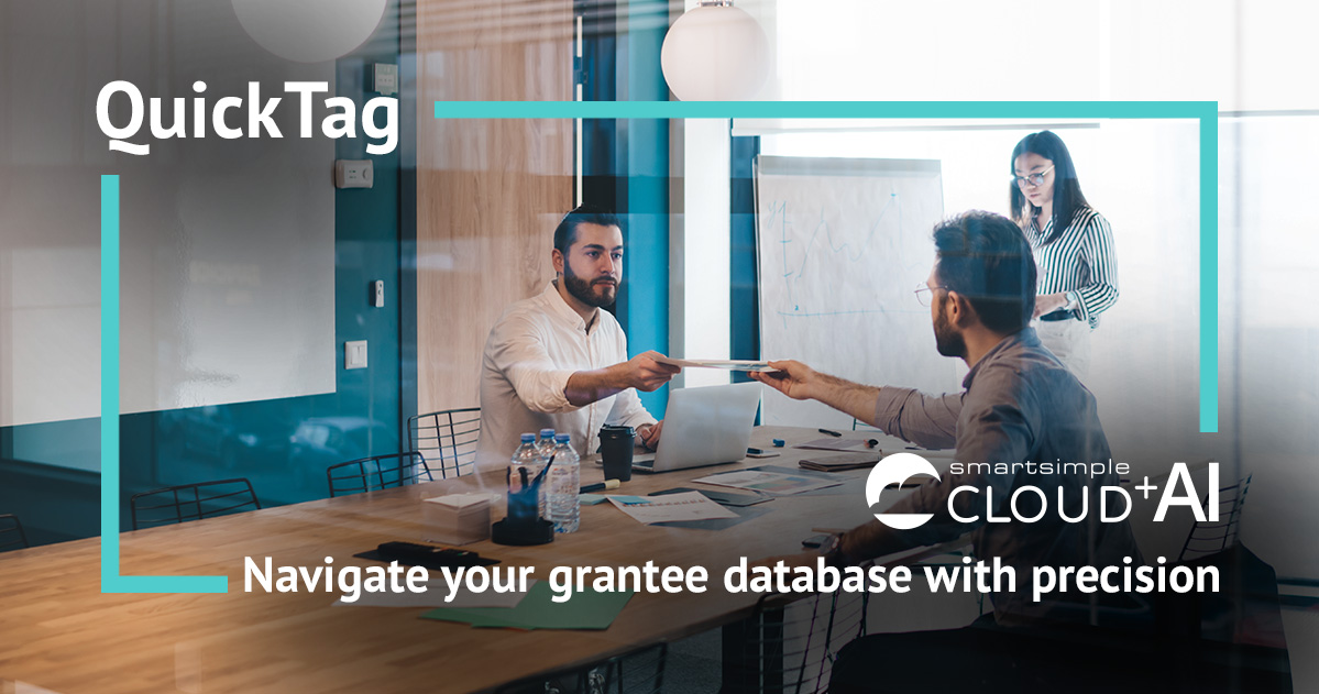 SmartSimple Cloud +AI's QuickTag: An enhanced way to navigate your grantee database